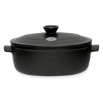 Cocotte Ovale Flame 4,7 L Noire Emile Henry